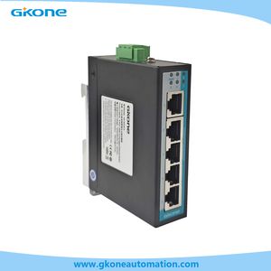 5-Port Industrial-Grade DIN-Rail Unmanaged Ethernet Network Switch