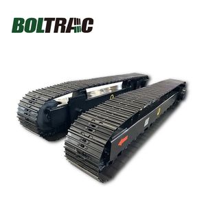 Hydraulic Drive Motor Rubber Steel Track System Undercarriage Assembly Group Track for Pile Driver Drilling Rig Composter Paver Dumper Machine 8t 10t 20t 30t