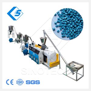 Plastic Waste Recycling PP/PE Color Masterbatch Granules Making Pelletizing Extruder Machine Granulator with Double Screw for Soft and Rigid PVC