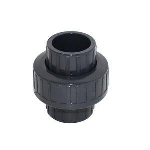 Plastic Pn16 Union with DIN Standard Gray Color Fitting