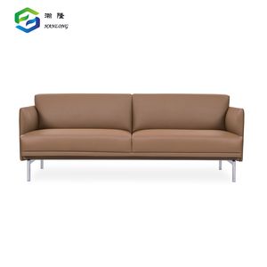American Style 3 Seater Office Sofa Luxury Leather Sofa Set Furniture