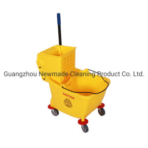32L Professional Plastic Side Press Large Cleaning Mop Wringer Bucket