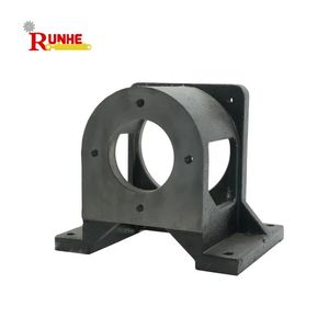 Iron Cast Machinery Hydraulic Pump Mounting Brackets Horizontal Pump Bracket