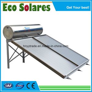 Stainless Tell Bracket Galvernized Water Tank with Silk Print Compact Low Pressure Flat Plate Solar Water Heater (100--500L)