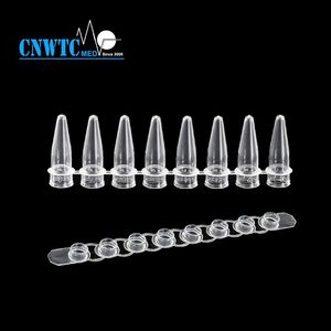 Disposable Plastic Lab Sterile Optical Micro 8 Strips 0.1ml 0.2ml PCR Tube