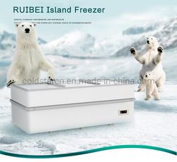 Chest Freezers Commercial Double Sliding Glass Top Door Display Supermarket Tropical Island Freezer