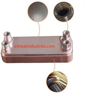 High Heat Transfer Efficiency Refrigerant Heat Exchanger Brazed Plate Heat Exchanger for Industrial