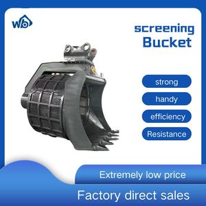 Hydraulic Excavator Attachment Rotatring Screening Bucket for 3-5 Tons
