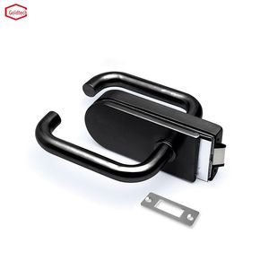 Modern Style Office Glass Hardware Accessories Glass Door Handle Lock