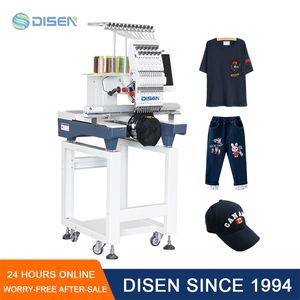 Automatic Digital 1 Head Tshirt Cap Hat Embroidery Machine Computerized