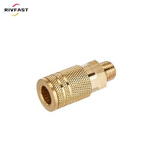 1/4NPT American Style Connector 14 Sets Brass Quick Couplings Air Hose Couplings Air Compressor Pneumatic Tools