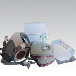 Reusable Silicone Half Face Respirator Mask with Replaceable Filters