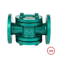 Corrosion Resistant Fluorine Lined Chemical Pipeline Sight Glass