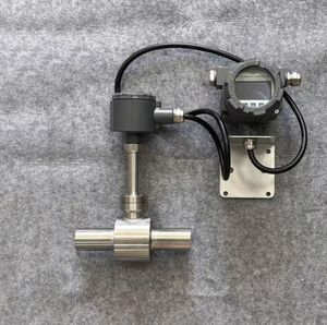 Milk Beer Seawater Turbine Flowmeter 4-20mA Pulse RS485 Output Flow Meter