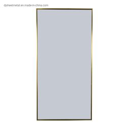 Custom Made High Quality Brass Plating Stainless Steel Wall Decor Mirror