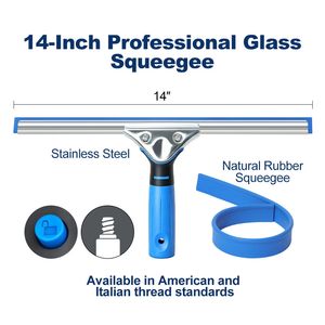 Professional Stainless Steel Window Squeegee Cleaner 14inch