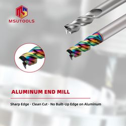 High Speed Aluminum Cutting End Mill Wear Resistant Carbide Cutter for Aerospace Aluminum Parts & Automotive Aluminum Components