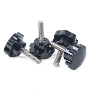 SS304 316 Stainless Steel China Screws Fastener M3-M10 Black Plastic Thumb Screw M8 Tuercas Tornillos