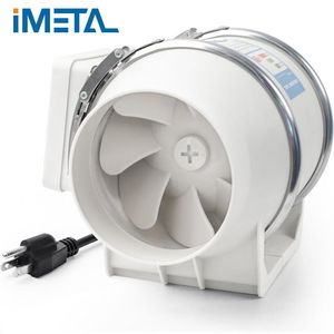 4inch Inline Ventilation Exhaust Mixed Flow Fan 280cfm Duct Intake Air Blower
