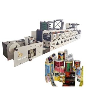 Aluminum Foil Adhesive Label Horizontal Flexo Printing Machine with Best Price