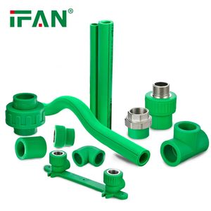 Ifan Durable ASTM F2389 PPR Pipe and Fitting 20-125mm PPR Plumbing Fittings Socket Elbow Tee PPR Pipe Fitting