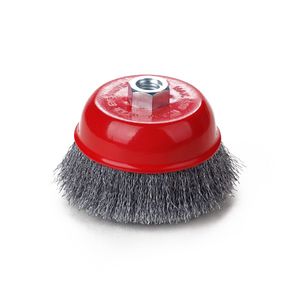 Heavy-Duty Brass-Coated Steel Wire Cup Brush for Electric Grinders