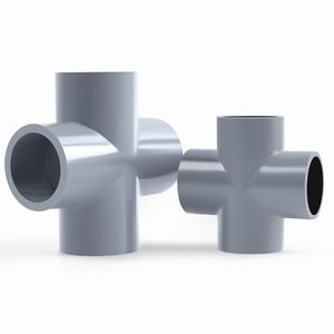 Metric DIN CPVC Equal Cross (DN15-DN100) Socket Pipe Fitting