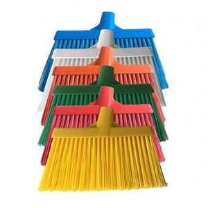 High Quality Grade Plastic PP Food Hygiene Hand Style Broom with Hard Bristle