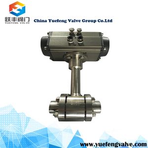 Pneumatic Actuator Stainless Steel Cryogenic Floating Ball Valve