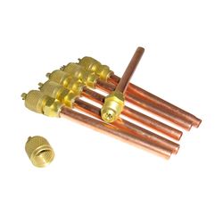 Copper Refrigerator Access Charging Brass Fitting Check Access Valve