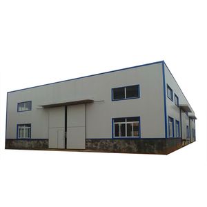 Durable Insulated Steel Workshop with Prefabricated Block Walls