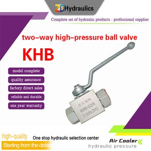 China Manufacturer Khb 2way Hydraulic High Pressure Ball Valve Pipe Fittings
