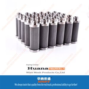 Stainless Steel 304 316L Metal Filter Element Sintered Folding Wave Filter Element