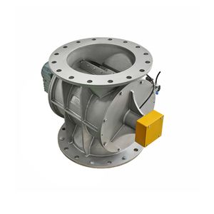 Sealed Industrial Grade Pneumatic Controlled Round Flange Rotary Valve