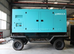 Easy Move 200kVA 160kw Mobile Trailer Type Diesel Electiric Generator with Cummins/Perkins Engine