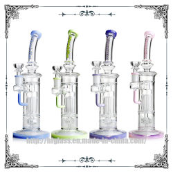 12 Inches Phoenix Hookah Bubbler Heady Glass Matrix Perc DAB Oil Rig Smoking Pipe Glass Water Pipe Wholesale