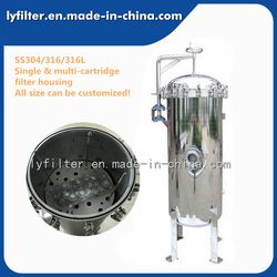 High Pressure Stainless Steel Filter Cartridge Housing for Sea RO Plant