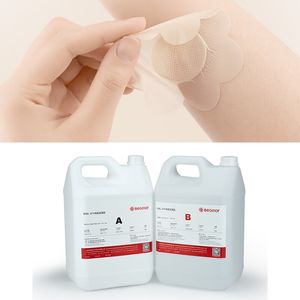 Transparent Medical Silicone Gel That Has Passed The Skin Sensitization Rate Test Is Used for Scar Patches and Heat Patches in Contact with The Skin