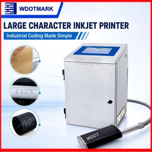 T600 Dod Industrial Large Character Inkjet Printer 5-128mm Print Height IP65 Waterproof for Pipe Carton Batch Coding