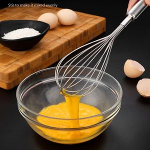 Durable Stainless Steel Manual Egg Mixer Beater for Home