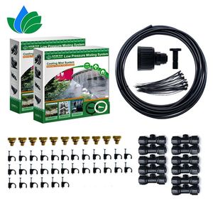 Black 18 Meters Mist Cooling System Kit for Drip Irrigation