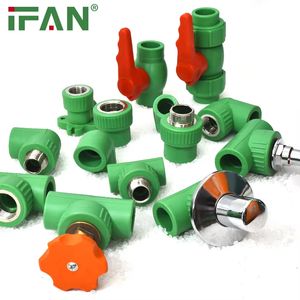 Ifan Plumbing Materials En 15874 PPR Fitting 20-125mm PPR Pipe and Fitting Thread Female Male PPR Pipe Fittings