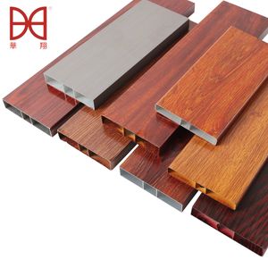 Aluminum Extrusion Good Price Profiles for Shutters Wooden Grain Print2026