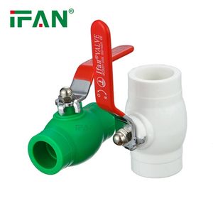 Ifan High Pressure PPR Valve Long Handle Plastic Ball Valve 20-32mm PPR Ball Valve