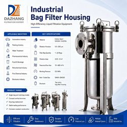 Dz Stainless Steel Bag Filter, High Efficiency Solid Liquid-Separation for Beverage Industry