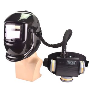 Electric Air Supply Automatic Darkening Filter Full Face Protective Welding Helmet