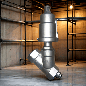 Clamp Two Way Double Acting 1 Inch Stainless Steel Water Air Steam Pneumatic Angle Seat Valve