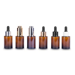 20/415 Neck 30ml Amber Oil Glass Dropper Bottle Pump Glass Bottle