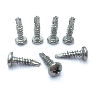 Stainless Steel Cross Round Head Self-Tapping Self-Drilling Aluminum Alloy Screws
