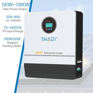 Hybrid Solar Power Inverter 2kw 3kw 4kw 5kw 6kw off-Grid Tie Pure Sine Wave Combined with MPPT Solar Charge Controller
